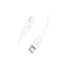 Дата кабель USB-C to Lightning 1.0m PD silicone X87 Magic white HOCO (6931474783189)