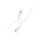 Дата кабель USB-C to Lightning 1.0m PD silicone X87 Magic white HOCO (6931474783189)