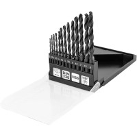 Graphite Набір свердел по металу GRAPHITEHSS зі швидкорізальної сталі HSS 2-8мм кейс 13шт (54T935)