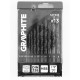 Graphite Набір свердел по металу GRAPHITEHSS зі швидкорізальної сталі HSS 2-8мм кейс 13шт (54T935)