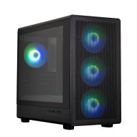 Zalman PC case M5 without PSU, 1xUSB3.0, 1xUSB2.0, 1x Type C, 4x120mm ARGB, VGA 410mm, LCS ready, TG Side Panel, ATX, black (M5BLACK)