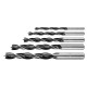 Graphite Набір свердел по дереву GRAPHITE спіральне 4-6,8,10мм 5шт (54T574)
