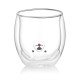 ARDESTO Double wall mug set Animals, 300ml, 2pcs, borosilicate glass, transparent (AR2630BWA)