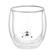 ARDESTO Double wall mug set Animals, 300ml, 2pcs, borosilicate glass, transparent (AR2630BWA)