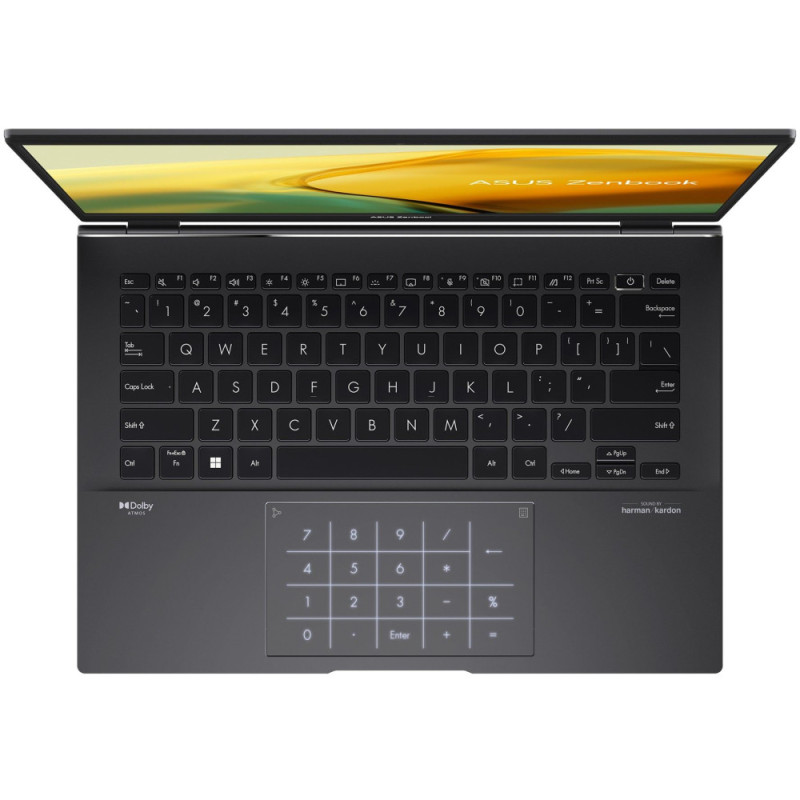 ASUS Notebook Zenbook 14 UM3402YA-KP752 14  WQXGA IPS, AMD R5-7430U, 16GB, F1TB, UMA, NoOS, Black (90NB0W95-M01C30)