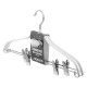 ARDESTO Hanger with Clothespin Set 42cm, 2pcs, metal, PVC, white (ARHC2802WC)