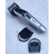 BaByliss Haircut kit for beard, mustache, head, nose and body, battery, vibration motor, nozzles-8, steel, case, grey (MT726E)