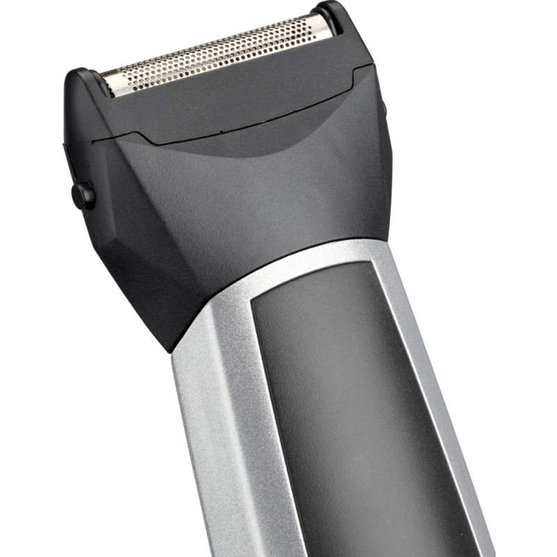 BaByliss Haircut kit for beard, mustache, head, nose and body, battery, vibration motor, nozzles-8, steel, case, grey (MT726E)