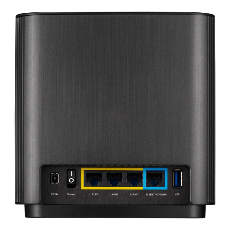 ASUS Router ZenWiFi XT8 v2 AX6600, 3xGE LAN, 1x2.5GE WAN, 1xUSB3.1, 2мод, black (90IG0590-MO3A60)