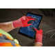 Milwaukee work gloves, nitrile coating, smartswipe, size 10, red-black, 12 pcs (4932471616)