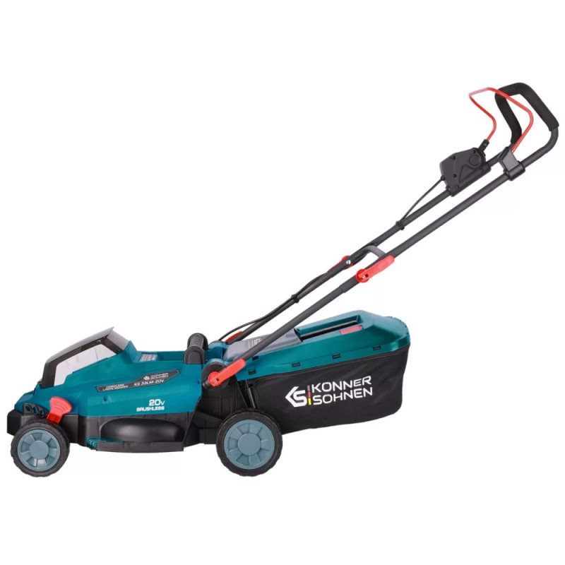 Könner & Söhnen Battery lawnmower KS 33LM-20V, Battery charger 20V KS C45A, Lithium battery 20V KS 20V4-1 set (KS33LM-20VSET)