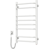 Navin electric towel warmer Blues, 800x480x123mm, button, steel, white, left connection (12-006130-4880)
