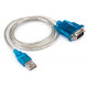 Кабель для передачі даних USB to COM 1.0m transparent Vinga (VCPUSBCOM)