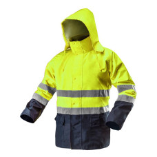 Neo Tools Рабочая куртка повышенной видимости, Oxford 300D , желтая[81-720-XL]
