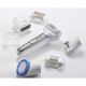 Panasonic Epilator, rechargeable, tweezers.-60, dry+wet, nozzles-7, case, white-silver (ES-EL9A-S520)