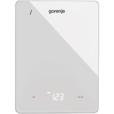 Gorenje scales for kitchen 10кг, AAAx3 included, LED display, glass, white (KT10LBW)