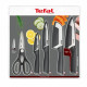 Tefal Набор ножей Tefal Comfort, 5 предметов, нержавеющая сталь, пластик, черника (K2215S55)