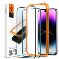 Spigen Защитное стекло для Apple Iphone 14 Pro Max Glas tR Align Master FC (2 Pack), Black