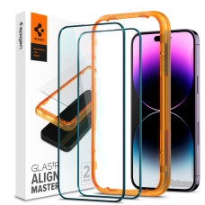 Spigen iPhone 14 Pro Max Glas tR Align Master (2P) FC Black