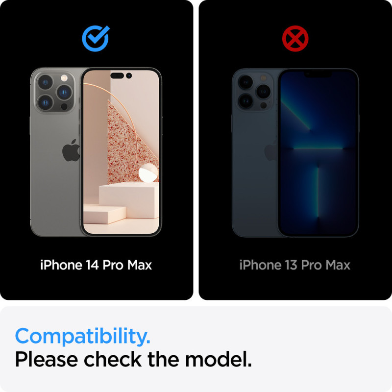 Spigen iPhone 14 Pro Max Glas tR Align Master (2P) FC Black