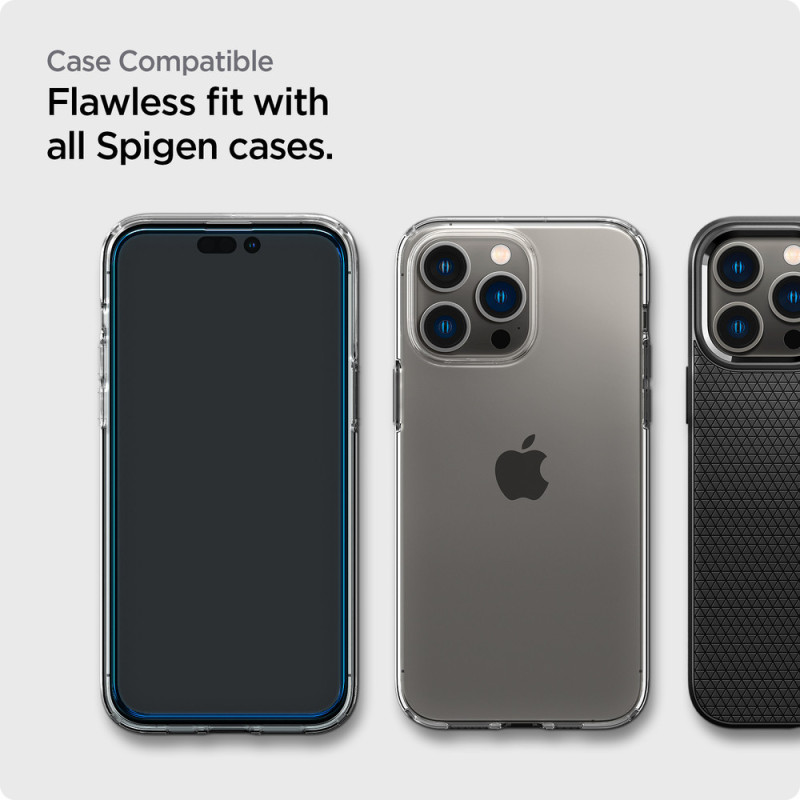 Spigen iPhone 14 Pro Max Glas tR Align Master (2P) FC Black