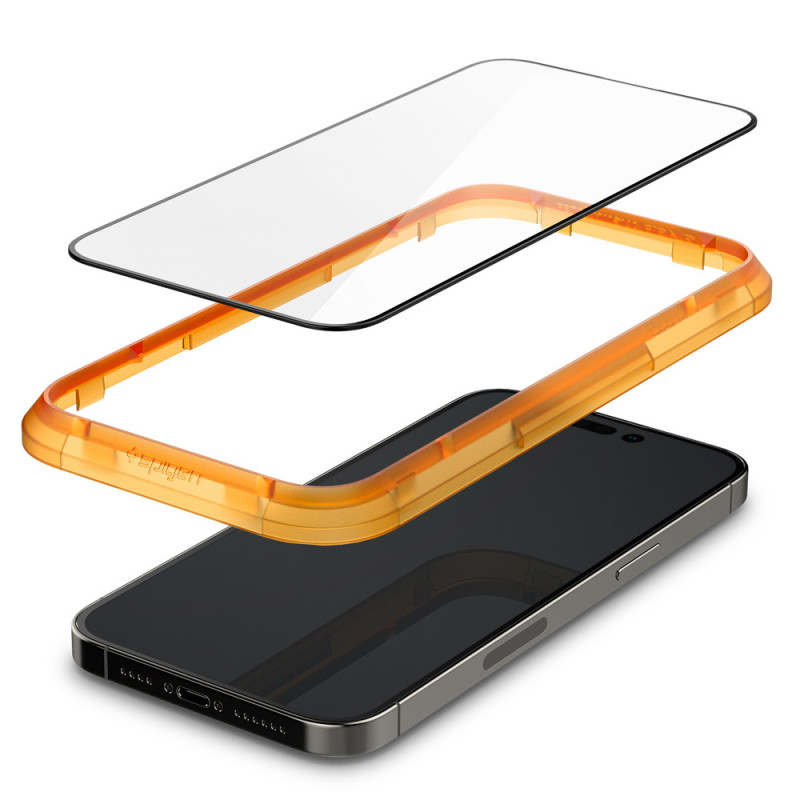 Spigen iPhone 14 Pro Max Glas tR Align Master (2P) FC Black