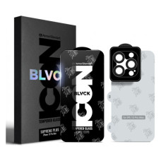 Стекло защитное Armorstandart Supreme Set Black Icon Apple iPhone 15 Pro Max (ARM74188)