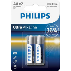 Philips Battery Ultra Alkaline e AA blister, 2 pcs (LR6E2B/10)