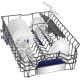 Siemens Dishwasher built-in, 10sets, A+++, 45cm, display, 3 basket, Zeolith, black (SR65ZX65MK)