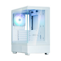 Zalman PC case P10 without PSU, 1xUSB3.0, 1xUSBType-C, 1x120mm ARGB, VGA 384mm, LCS ready, TG Side Panel, mATX, white (P10WHITE)