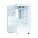 Zalman PC case P10 without PSU, 1xUSB3.0, 1xUSBType-C, 1x120mm ARGB, VGA 384mm, LCS ready, TG Side Panel, mATX, white (P10WHITE)