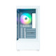 Zalman PC case P10 without PSU, 1xUSB3.0, 1xUSBType-C, 1x120mm ARGB, VGA 384mm, LCS ready, TG Side Panel, mATX, white (P10WHITE)