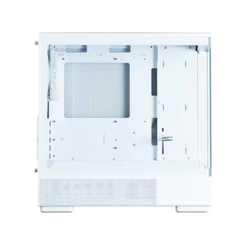 Zalman PC case P10 without PSU, 1xUSB3.0, 1xUSBType-C, 1x120mm ARGB, VGA 384mm, LCS ready, TG Side Panel, mATX, white (P10WHITE)