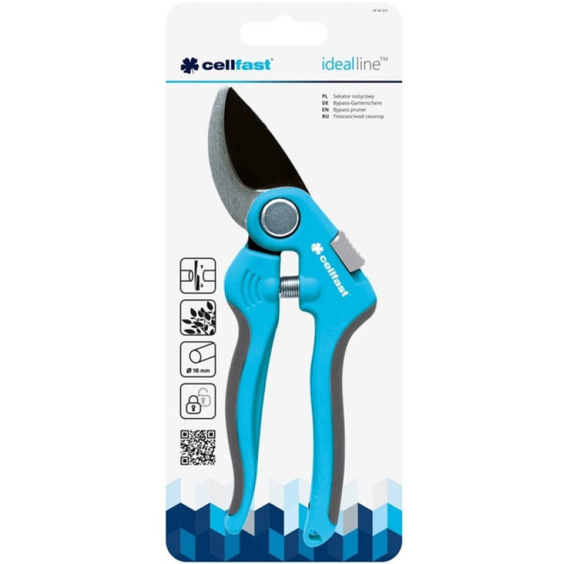Cellfast IDEAL planar secateurs, cutting length 16 mm, length 20 cm (40-414)