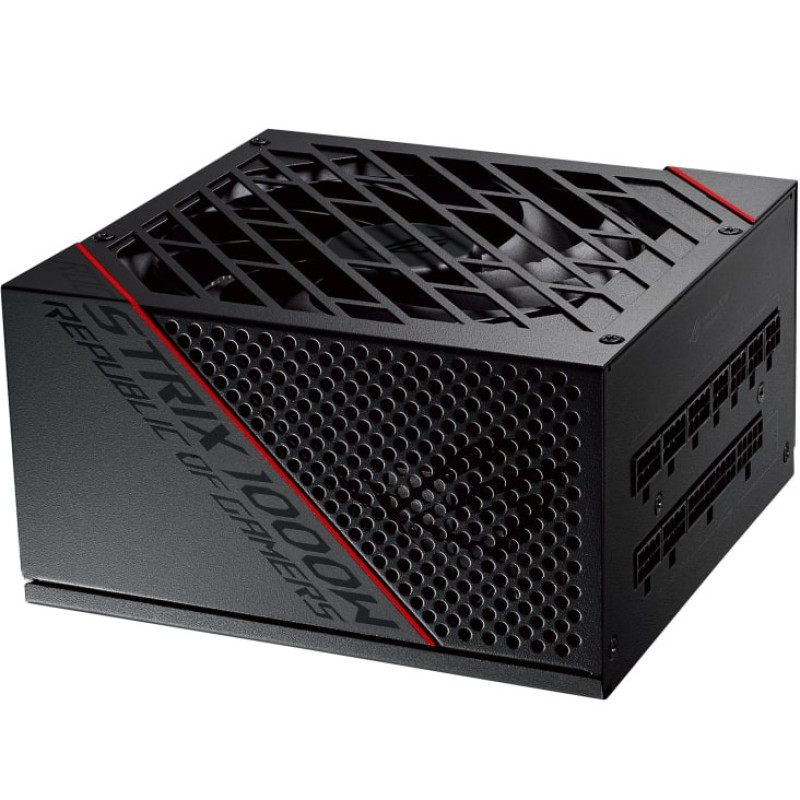 ASUS PSU ROG STRIX (1000W), >90%, 80+ Gold, 135мм, 1xMB 24pin(20+4), 2xCPU 8pin(4+4), 8xMolex, 8xSATA, 6xPCIe 8pin(6+2), Fully Modular, ROG-STRIX-1000G (90YE00AA-B0NA00)