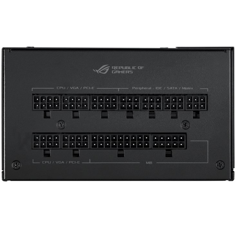 ASUS PSU ROG STRIX (1000W), >90%, 80+ Gold, 135мм, 1xMB 24pin(20+4), 2xCPU 8pin(4+4), 8xMolex, 8xSATA, 6xPCIe 8pin(6+2), Fully Modular, ROG-STRIX-1000G (90YE00AA-B0NA00)