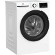 Beko WM front load, 8kg, 1400, A+++, 55cm, display, invertor, steam, white (BM3WFSU48435WB)