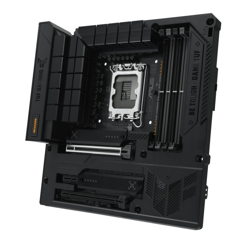 ASUS Motherboard TUF GAMING B760M-BTF WIFI s1700 B760 4xDDR5 M.2 HDMI DP Wi-Fi BT mATX