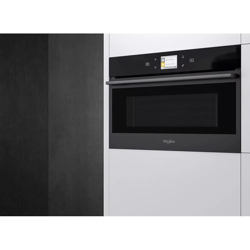 Whirlpool Microwave oven built-in, 31L, electronic control, 1000W, grill, display, convection, black (W9MD260BSS)