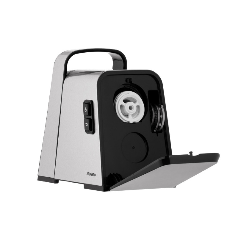 ARDESTO meat grinder, 2400W, 2.2kg/min, 3 cutting plates, sausages nozzle, 4 veg.slicer, tomato juicer, plastik, black-silver (MGK-2400)