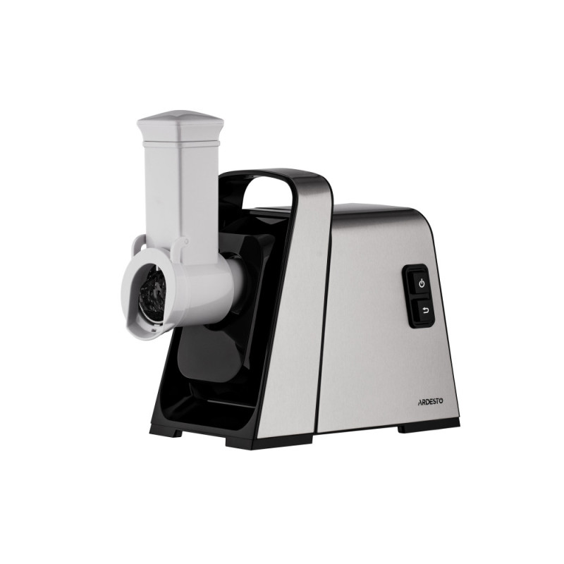ARDESTO meat grinder, 2400W, 2.2kg/min, 3 cutting plates, sausages nozzle, 4 veg.slicer, tomato juicer, plastik, black-silver (MGK-2400)