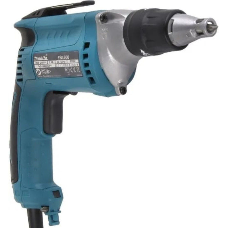 Makita Drywall screwdriver FS4300JX2, 570W, 4000 min-1, 10-16Nm, 1.4 kg, Makpac+accessories