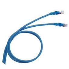 Legrand RJ 45 patch cord, cat. 6, U/UTP, PVC, blue, 5.0m (051775)