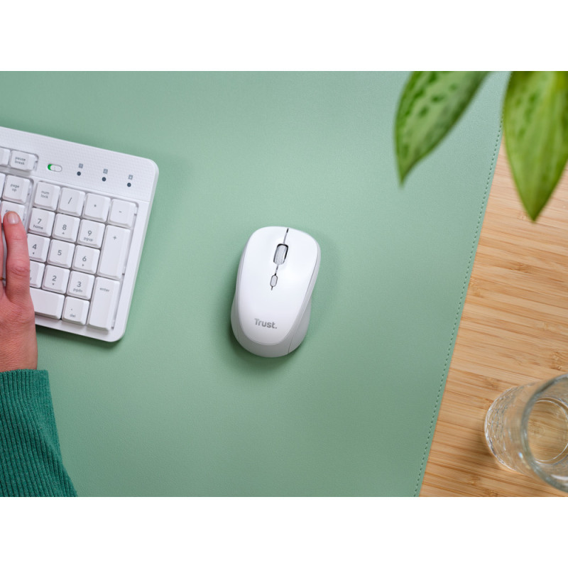 Trust Миша Trust Yvi+ Compact Multi-Device, WL/BT/USB-A, білий (25454_TRUST)