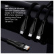 Дата кабель USB-C to Lightning + Micro 5P + USB-C 1.2m 3.0A (PD60W data) Black ColorWay (CW-CBPDU3060-BK)
