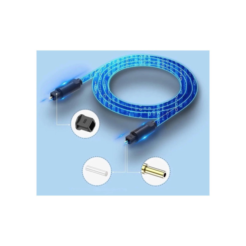 Кабель мультимедийный Optical Toslink 3.0m black Vention (BAEBI)