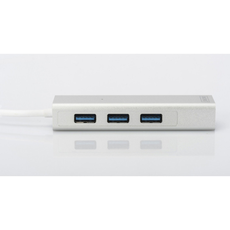 Digitus Hub USB-A > 3xUSB-A/RJ45 (DA-70250-1)