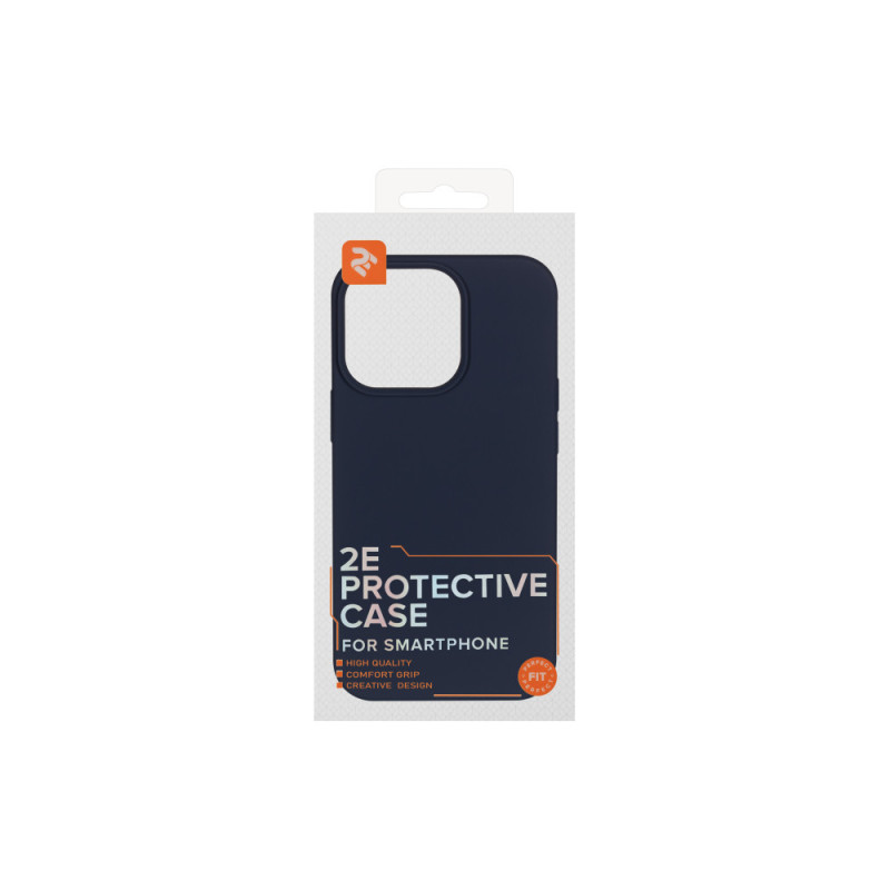 2E Basic case for Apple iPhone 13 Pro , Liquid Silicone, Midnight Blue (2E-IPH-13PR-OCLS-MB)