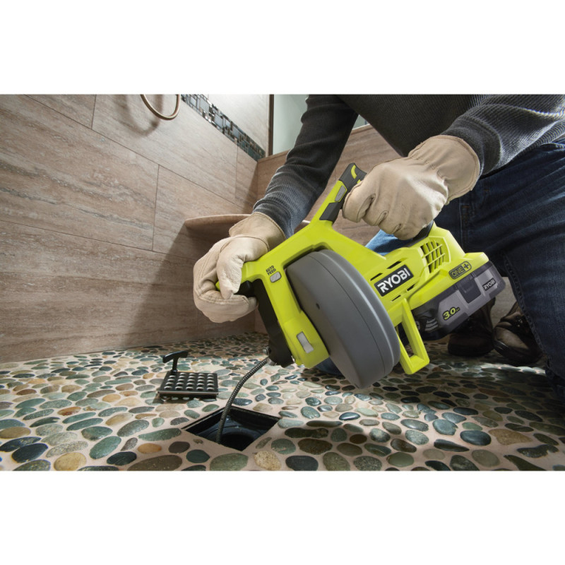 Ryobi Cordless Drain Auger R18DA-0, 18V ONE+, pipe d19-50mm, SOLO (5133004642)