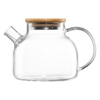ARDESTO Teapot Midori, 600ml, borosilicate glass, bamboo, transparent (AR3006GB)